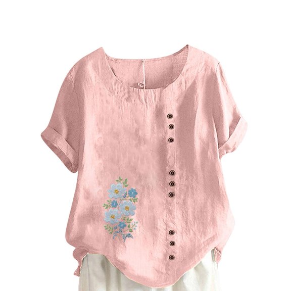 Lumivie Off The Shoulder Tops For Women Short Sleeve Pink Dressy Tshirts Shirts For Women Loose Fit Women Blouses For Work Modest T Shirts For Women Plus Size 5X