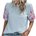 thumbnail image 1 of Lumivie Off The Shoulder Tops For Women Summer Vneck Tshirts Shirts For Women Plus Size Ladies Tops And Blouses Clearance Sale Petite White T Shirts For Women Overnight, 1 of 6