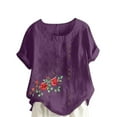 thumbnail image 1 of Lumivie Summer Tops For Women 2025 Trendy Bohowhite Western Tshirts Shirts For Women Fringe Work Blouses For Women Plus Size Dress T Shirts For Women Graphic T-Shirts Black, 1 of 4