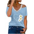 thumbnail image 1 of Lumivie Tops For Women Trendy Summer 2025 Cute Tshirts Shirts For Women Summer Plus Size Blouses For Women T Shirts For Women Pack, 1 of 5