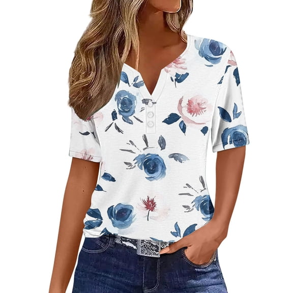 Lumivie Women'S Tops Plus Size 3X Western Tshirts Shirts For Women Graphic Plus Size Blouses For Women 4X-5X Dressy Women'S T Shirts V Neck Graphic