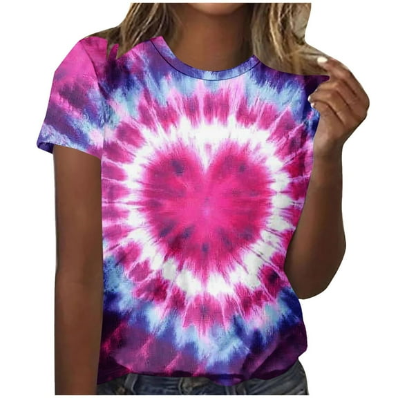 Lumivie Womens Summer Tops Casual Tshirts Shirts For Women Graphic Beach Peasant Blouses For Women Plus Size Cotton Oversized Workout Shirts For Women Pack