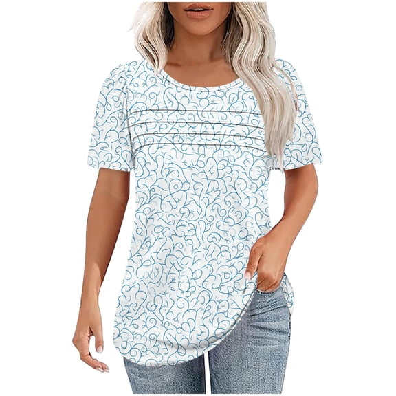 Lumivie Womens Summer Tops Casual Short Sleeve Tshirts Shirts For Women Plus Size Bulk Womens Blouses Dressy Casual V Neck Workout Shirts For Women Loose Fit Long