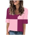 thumbnail image 1 of Lumivie Womens Summer Tops Casual Short Sleeve Western Tshirts Shirts For Women Graphic Plus Size Blouses For Women Dressy Womens Graphic T Shirts Vintage Rock, 1 of 5