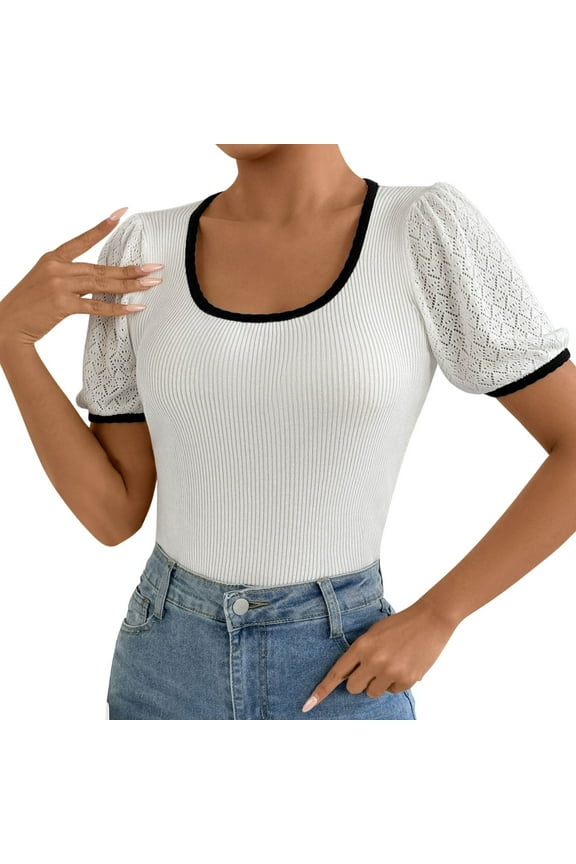 Womens Tank Tops Athletic Loose Fit Tshirts Shirts For Women Plus Size Bulk Summer Blouses For Women 2025 Work Womens T Shirts Loose Fit Cotton