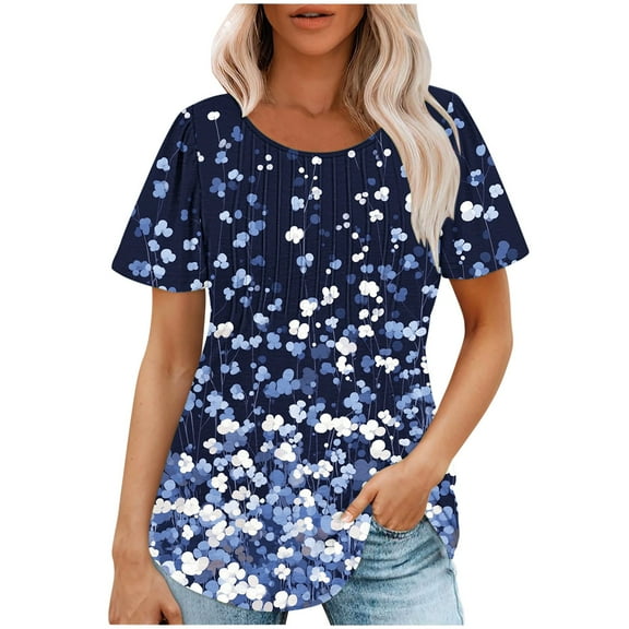 Lumivie Womens Tank Tops Plus Size Tshirts Shirts For Women Oversized Pack Peasant Blouses For Women Xs Womens T Shirts Casual Boho