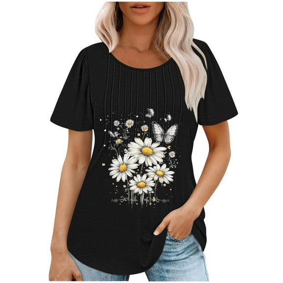 Lumivie Womens Tops For Work Casual Dressy Tshirts Shirts For Women Cotton Plus Size Cotton Blouses For Women 3X T Shirts For Women Pack Crew