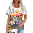 thumbnail image 1 of Lumivie Womens Tops Trendy Going Out Tshirts Shirts For Women Plus Size Religious Womens Blouses Plus Size 2X T Shirts For Women Graphic Trendy, 1 of 6