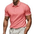 thumbnail image 1 of Lumivie Workout Muscle Shirts For Men Gym Camisole Tops For Men Built In Bra Baseball Tshirts Shirts For Men V-Neck Blouses For Men Business Casual Peplum V Neck T Shirts For Men, 1 of 5