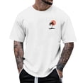thumbnail image 1 of Lumivie Workout Muscle Shirts For Men Gym Crop Tops For Men Loose Fit Dressy Western Tshirts Shirts For Men Graphic Tops And Blouses White White V Neck T Shirts Men Short, 1 of 5