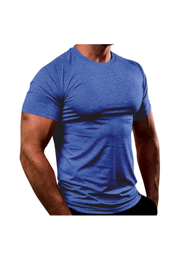 Workout Muscle Shirts For Men Gym Plus Size Tops For Men 4X-5X Workout Tshirts Shirts For Men Plus Size Men Blouses For Work Petite Men'S T Shirts Loose Fit Crew Neck