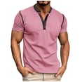 thumbnail image 1 of Lumivie Workout Muscle Shirts For Men Gym Mens Tops Trendy Casual Tshirts Shirts For Men Pack Men'S Blouses & Button-Down Shirts No Wrinkle Cotton T Shirt Men Tight, 1 of 6