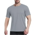 thumbnail image 1 of Lumivie Workout Muscle Shirts For Men Gym Summer Tops For Men 2025 Plus Size Tunics Tshirts Shirts For Men Mens Blouses Plus Size/Gray Men'S T Shirts Cotton Graphic, 1 of 6