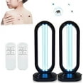 thumbnail image 1 of Lumivyx Haloclean UV-Multi-Function Haloclean, Cleans The Bedbugs and Provides Lighting, Spaces up to 430 Square, for Home School ，With Button, Prevents Remote Loss And Uselessness (Black,2pc), 1 of 9
