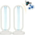 thumbnail image 1 of Lumivyx Haloclean UV-Multi-Function Haloclean, Cleans The Bedbugs and Provides Lighting, Spaces up to 430 Square, for Home School ，With Button, Prevents Remote Loss And Uselessness (White,2pc), 1 of 11