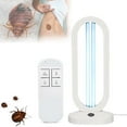 thumbnail image 1 of Lumivyx Haloclean UV-Multi-Function Haloclean, Cleans The Bedbugs and Provides Lighting, Spaces up to 430 Square, for Home School ，With Button, Prevents Remote Loss And Uselessness (White,1pc), 1 of 13