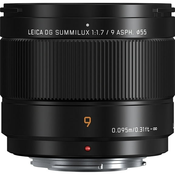 Panasonic LUMIX Micro Four Thirds Camera Lens, Leica DG SUMMILUX 9mm F1.7 ASPH, Large Aperture, Video Performance, H-X09