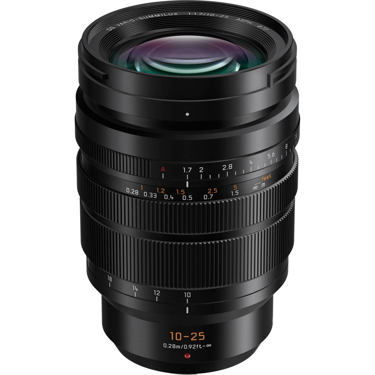 Panasonic LUMIX G Leica DG Vario-Summilux 10-25mm f/1.7 Aspherical Lens for Micro Four Thirds, Black