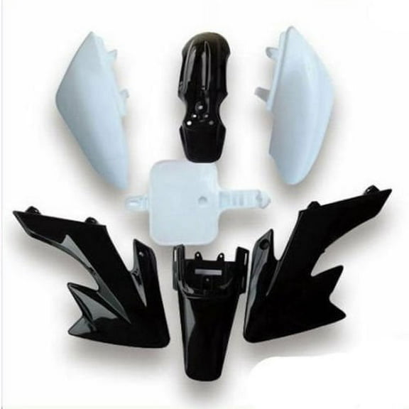 Lumix GC Black White Fairing Body Plastic Kit For 50cc Honda CRF50 XR50 Dirt Pit Bikes