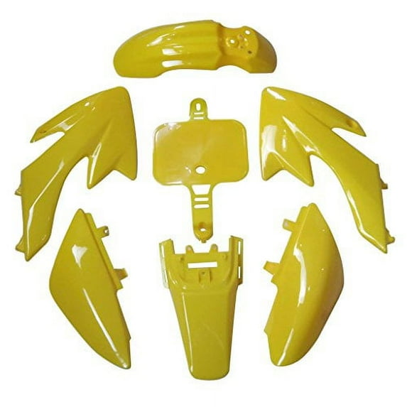 Lumix GC Yellow Fairing Body Plastic Kit For 49cc 50cc 70cc 90cc 110cc 125cc Chinese Dirt Pit Bikes