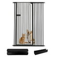 thumbnail image 1 of Lumizone Extra Tall Cat Gate 61.02" High Pressure Mounted Black 42.52"-46.64" Extra Wide 2025 New (10 Sizes) 1.37" Gap No Drilling Auto-Close One-Handed Operation Tall Pet Gate for Dogs, 1 of 10