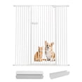thumbnail image 1 of Lumizone Extra Tall Cat Gate 61.02" High Pressure Mounted White 50.98"-55.11" Extra Wide 2025 New (10 Sizes) 1.37" Gap No Drilling Auto-Close One-Handed Operation Tall Pet Gate for Dogs, 1 of 10