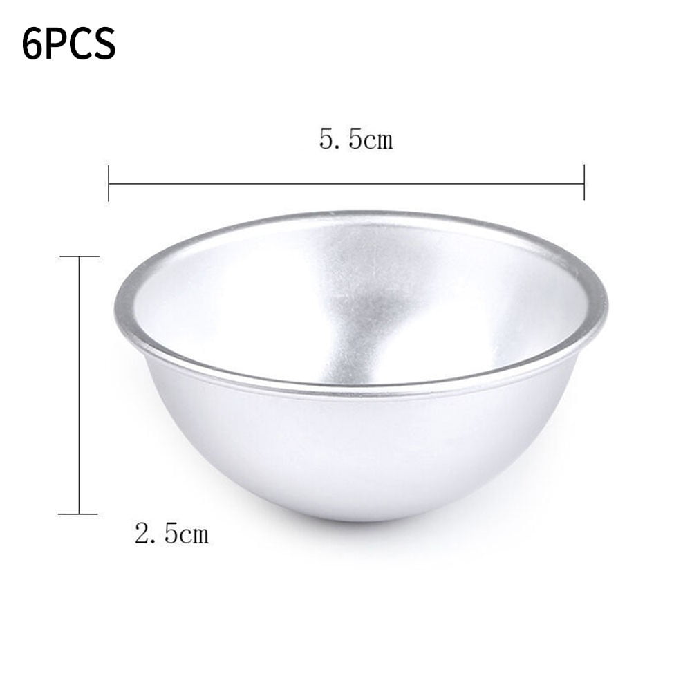 Lumkix 6Pcs 3D Bath Bomb Molds Half Ball Cake Moulds Chocolate Baking Pan Create Cake tool for Special Occasion Kitchen Supplies