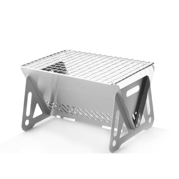 Lumkix Folding Campfire Grill Charcoal Grills Bbq Stove for Outdoor Camping