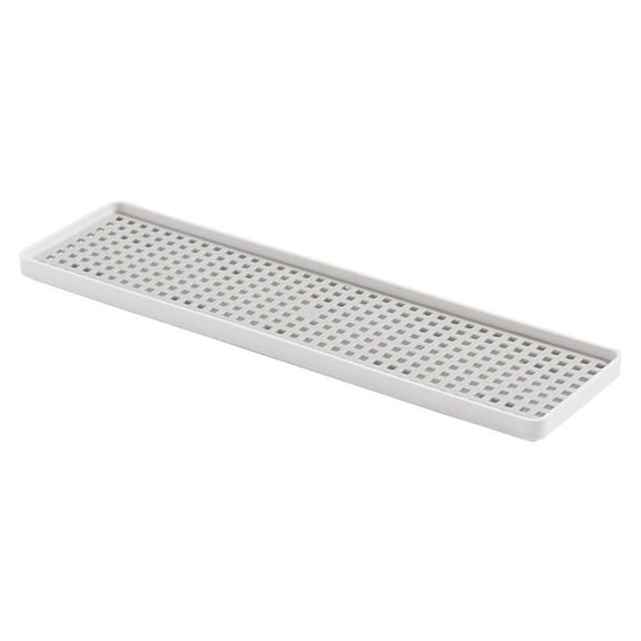 Lumkix Plastics Drain Tray Drying Rack 2 Tier Non Slip Tray With Drainboard for Table
