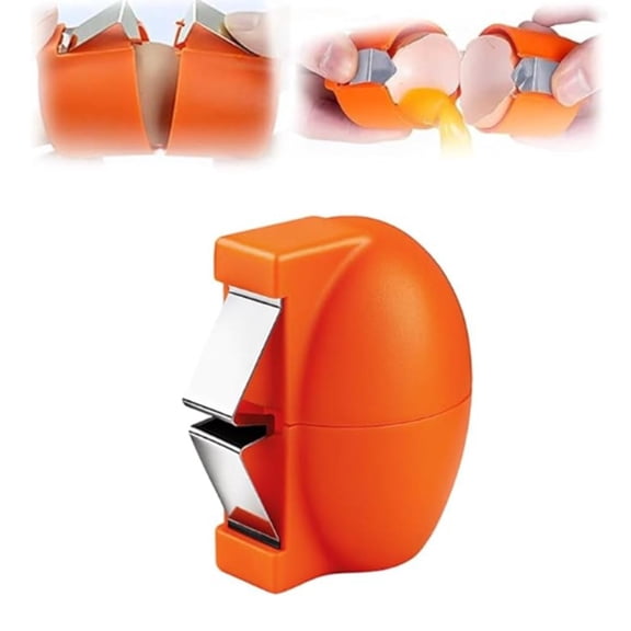 Lumkix Stainless Steel Egg Shell Opener: Effortless Cracking for Raw & Hard-Boiled