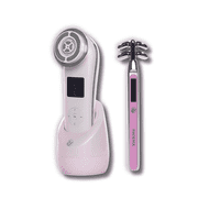 EvenSkyn Lumo & Phoenix Anti-Aging RF Beauty Wand Duo | RF & EMS Skin Tightening Wand, Wrinkle Reduction, Microcurrent & Red Light Therapy for Face & Neck | At-Home Professional Results - Pink