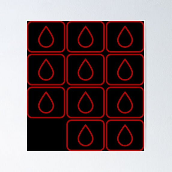 Lumon Grid Line Art Poster Wall Art, Modern Wall Decor For Living Room Bedroom, 8x12 UNFRAMED