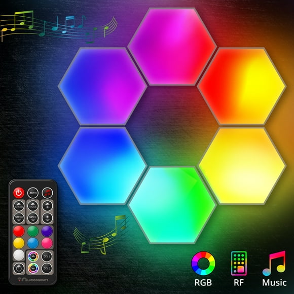 Lumoonosity Dream Color RGB LED Hexagonal Wall Light