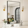 thumbnail image 1 of Lumora 32"x 24.3" Rectangular Bathroom Mirror with Aluminium Alloy Frame Wall mirror, Black, 1 of 4
