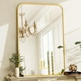 thumbnail image 1 of Lumora Bathroom Mirror, 38"x 26.2" Inch Metal Framed Rectangle Mirror, Wall Mounted Vanity Mirror Gold, 1 of 5