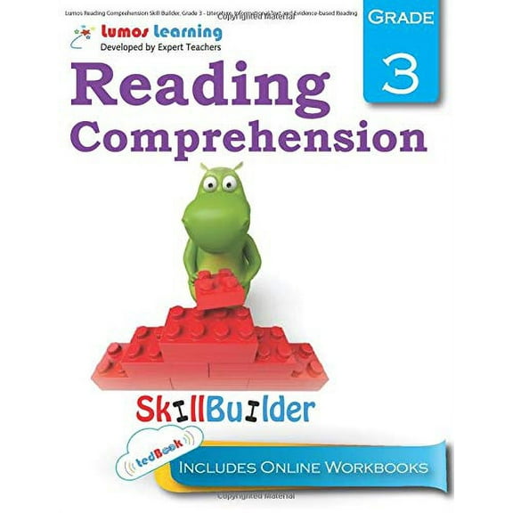 Pre-Owned Lumos Reading Comprehension Skill Builder, Grade 3 - Literature, Informational Text and Evidence-based Reading: Plus Online Activities, Videos and Apps: Volume 1 Paperback