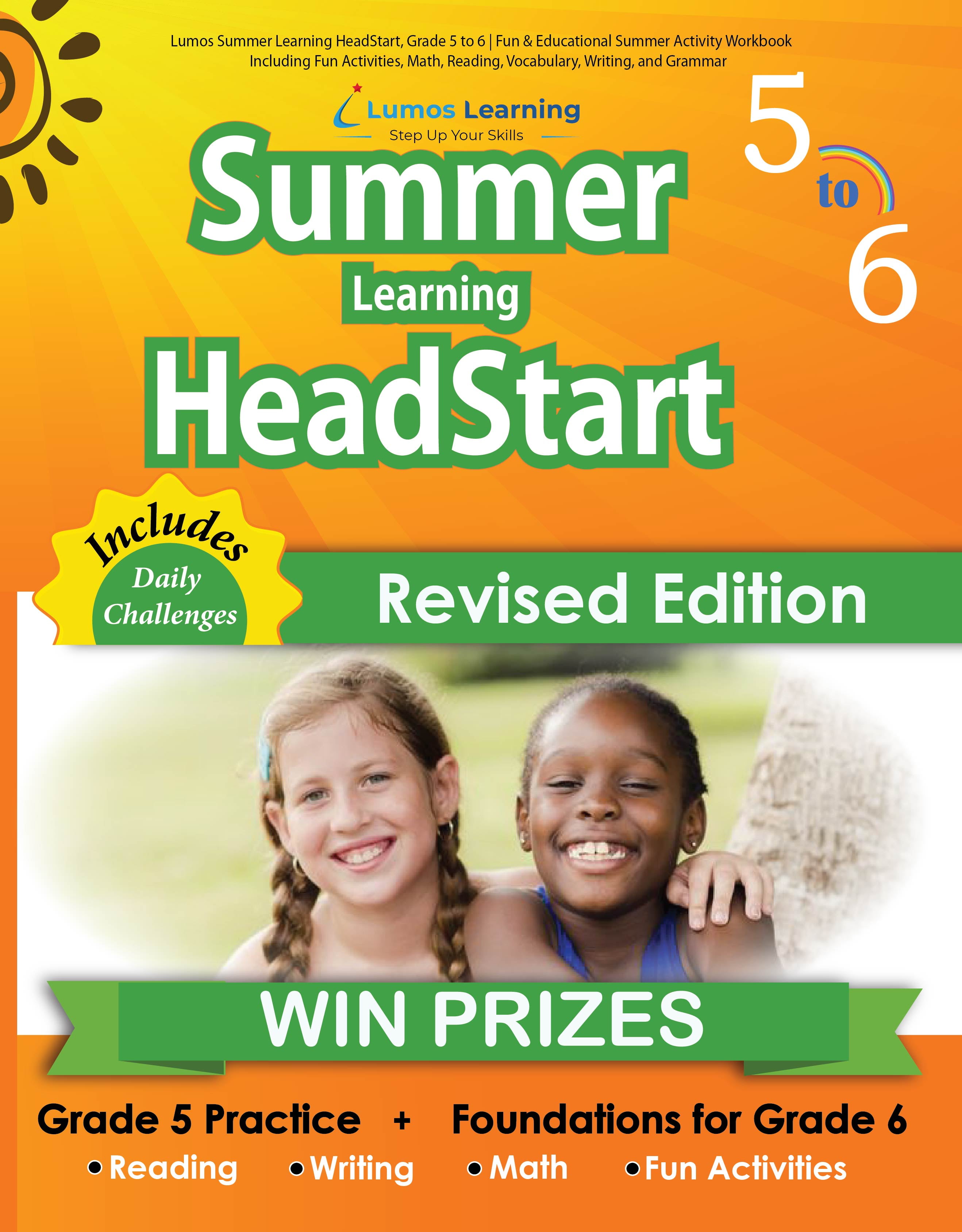 Lumos Learning Summer Workbook, Grade 5 to 6, Math, Reading, Writing ...