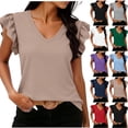 thumbnail image 1 of Lumosvexa Summer Short Shirt Womens Plain T-Shirt Top Relaxed T Shirt Gray Size S, 1 of 7