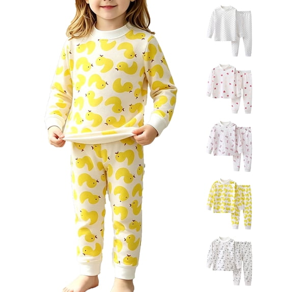 Lumosvexa Toddler Girls Outfits 2 Piece Long Sleeve Round Neck Soft Comfort Fall Cute Cotton Sets Pink 9M