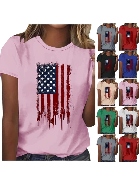 Women Plain Short Shirt Sleeved Tops Womens Casual T-Shirt Crew Neck T-Shirt White Size S
