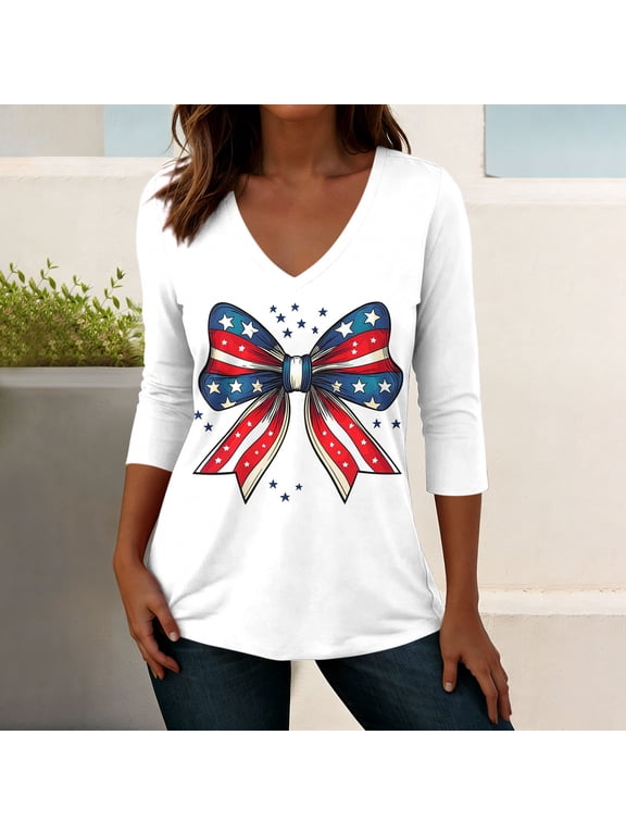 Women Plain Short Shirt Sleeved Tops Womens Casual T-Shirt Relaxed V-neck T-Shirt White Size XL