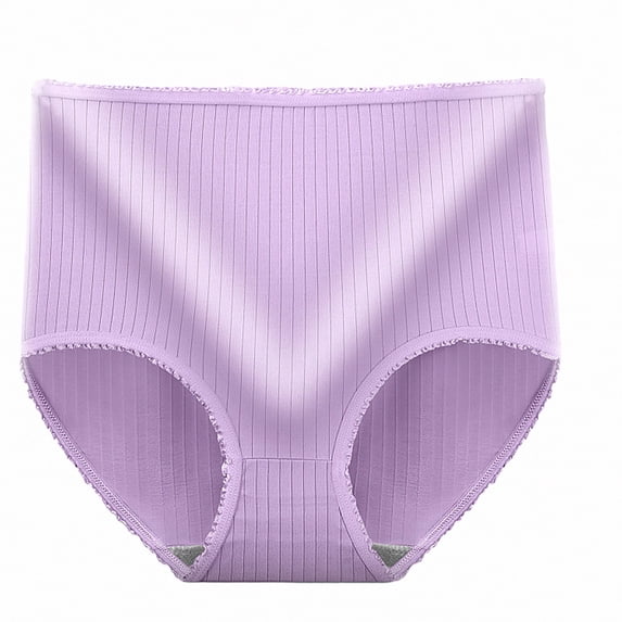 Lumosvexa Women's Cotton Briefs Comfortable Breathable Soft High Waist Monthly Heavy Underwear L