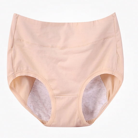 Lumosvexa Women's Menstrual Briefs Comfortable Cotton Plus Size Breathable Soft Casual Trendy Underwear 4XL