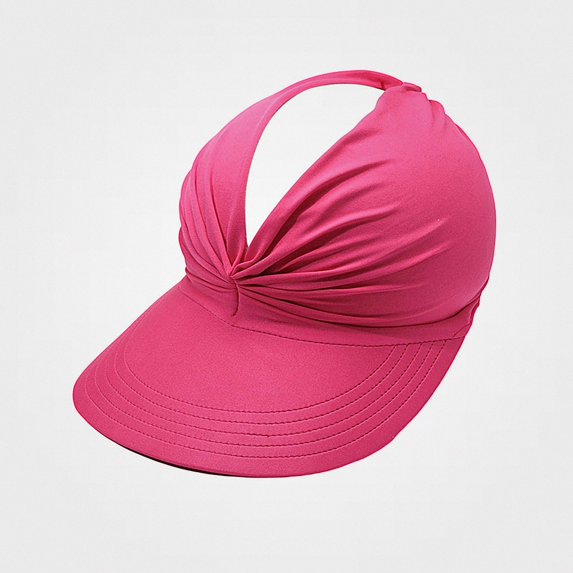 Lumosvexa Women's Sun Visor Soft Comfort Hollow Top Adjustable Sun Protection Summer Beach Sports Hat