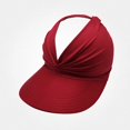 thumbnail image 1 of Lumosvexa Women's Sun Visor Soft Comfort Sun Protection Hollow Top Adjustable Summer Beach Sports Hat, 1 of 6