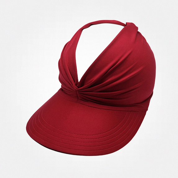 Lumosvexa Women's Sun Visor Soft Comfort Sun Protection Hollow Top Adjustable Summer Beach Sports Hat