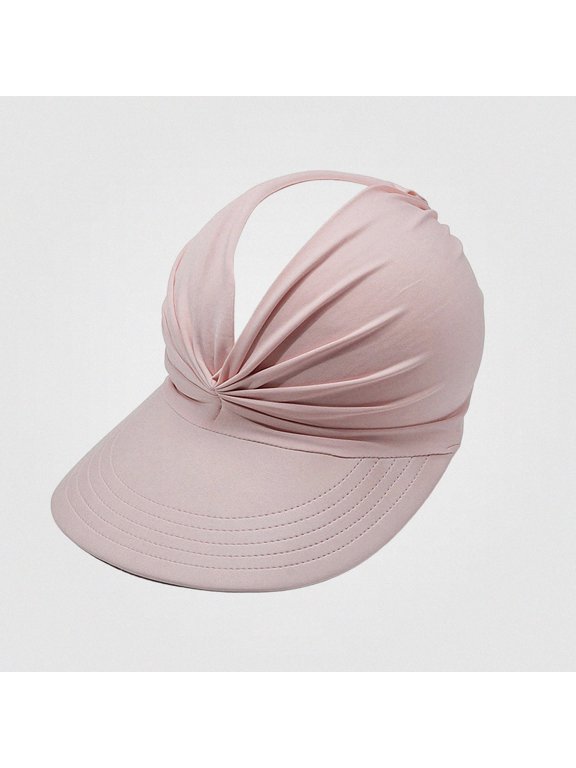 Women's Sun Visor Sun Protection Hollow Top Adjustable Soft Comfort Summer Beach Sports Hat