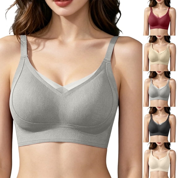 Lumosvexa Womens Everyday Bralette Comfortable Bras Comfortable Comfortable Underwear Green Size M