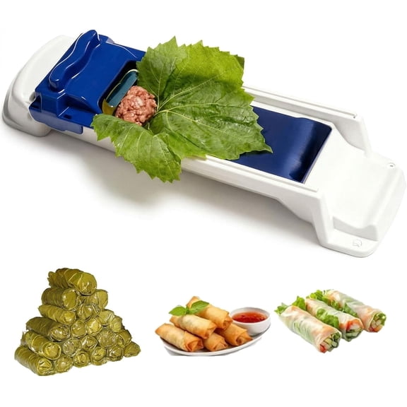 Lumpia Roller Machine for Fast & Even Rolling, Lumpia Make,Multi-Purpose Spring Roll Maker & Manual Egg Roll Roller for Fast & Even Rolling, DIY Kitchen Tool for Sushi, Dolma & Cabbage Rolls