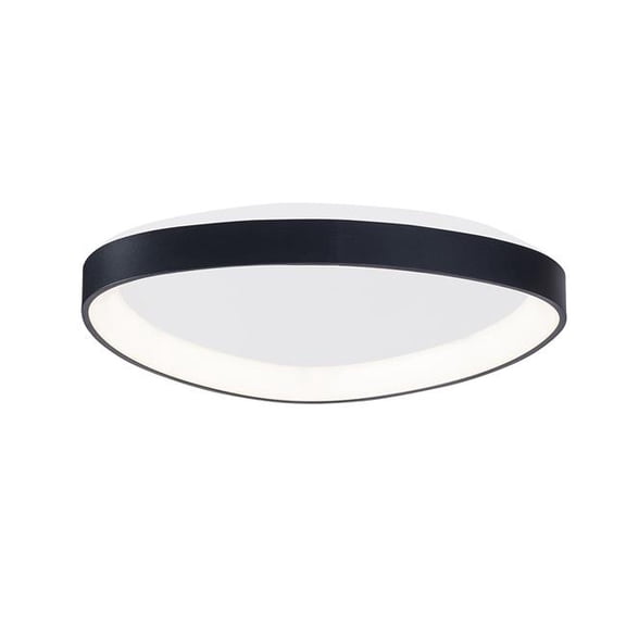 Lumpure Lighting  48W Florida 1 LED Flush Mount, Matte Black